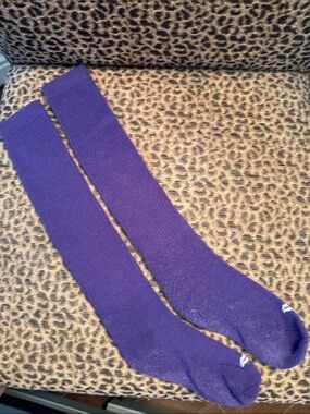 Men's Purple Knee-High Athletic Socks